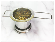 Load image into Gallery viewer, Extra-Fine Tea Infuser, with lid + drip dish
