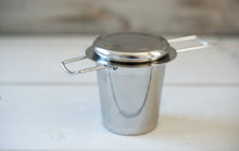 Load image into Gallery viewer, Extra-Fine Tea Infuser, with lid + drip dish
